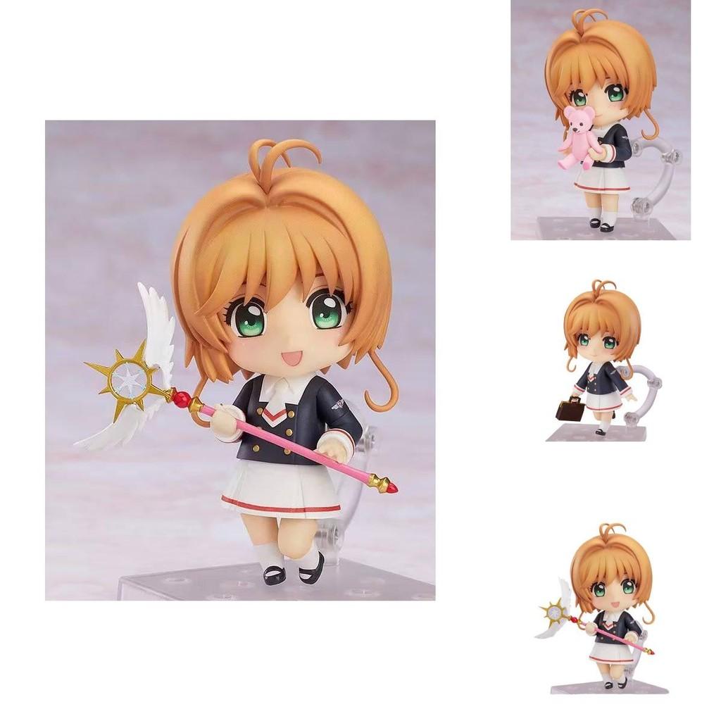 Cute Cardcaptor Sakura Q Version Collectible Pvc Figurine With Flexible Pose Options