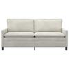 Cream Sofa 196 x 81 x 87.5 cm Velvet