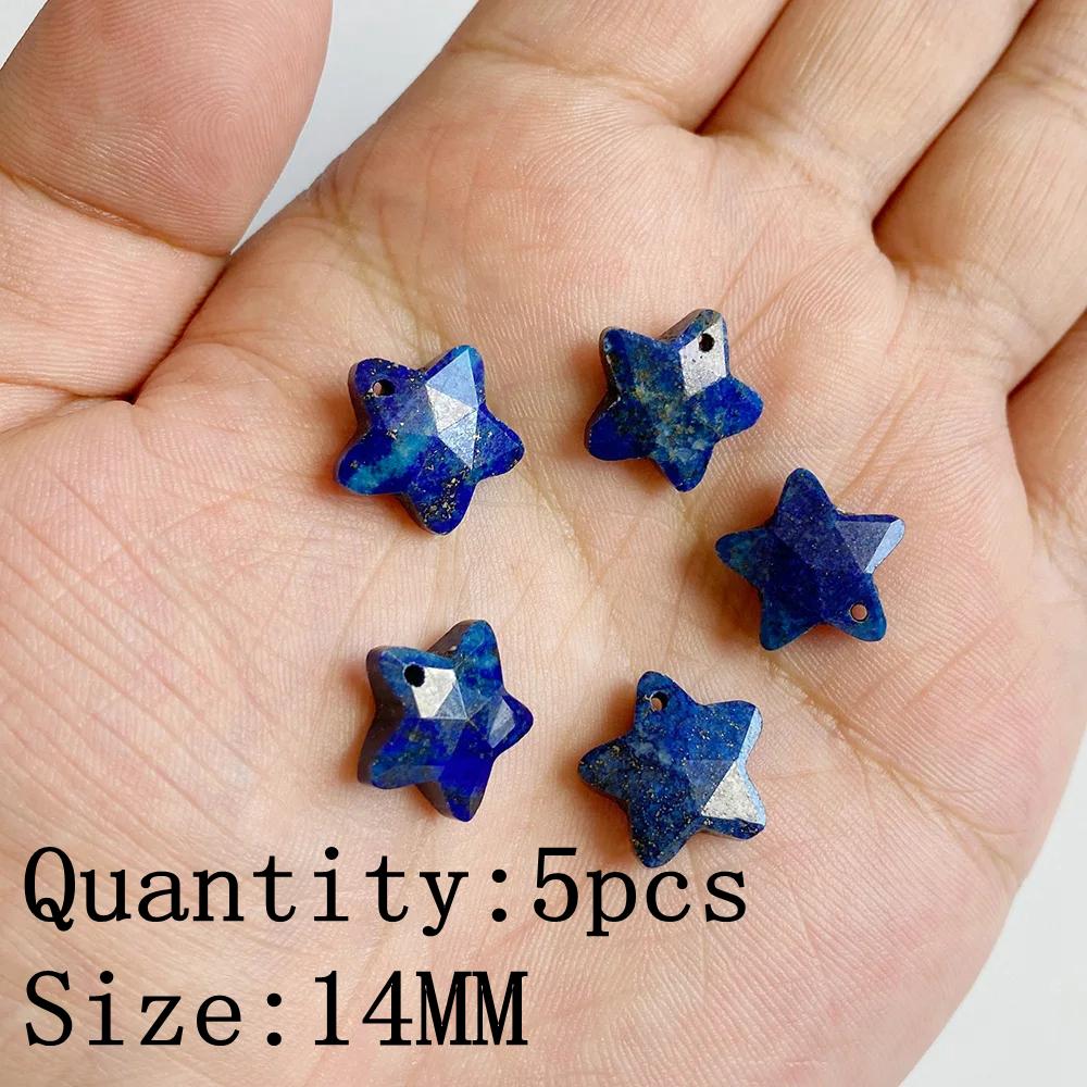 Natural Blue Lapis Lazuli Connector Charms Pendant Stone Warter Drop Teardrop Heart Pendants Charm For Jewelry Making Necklaces
