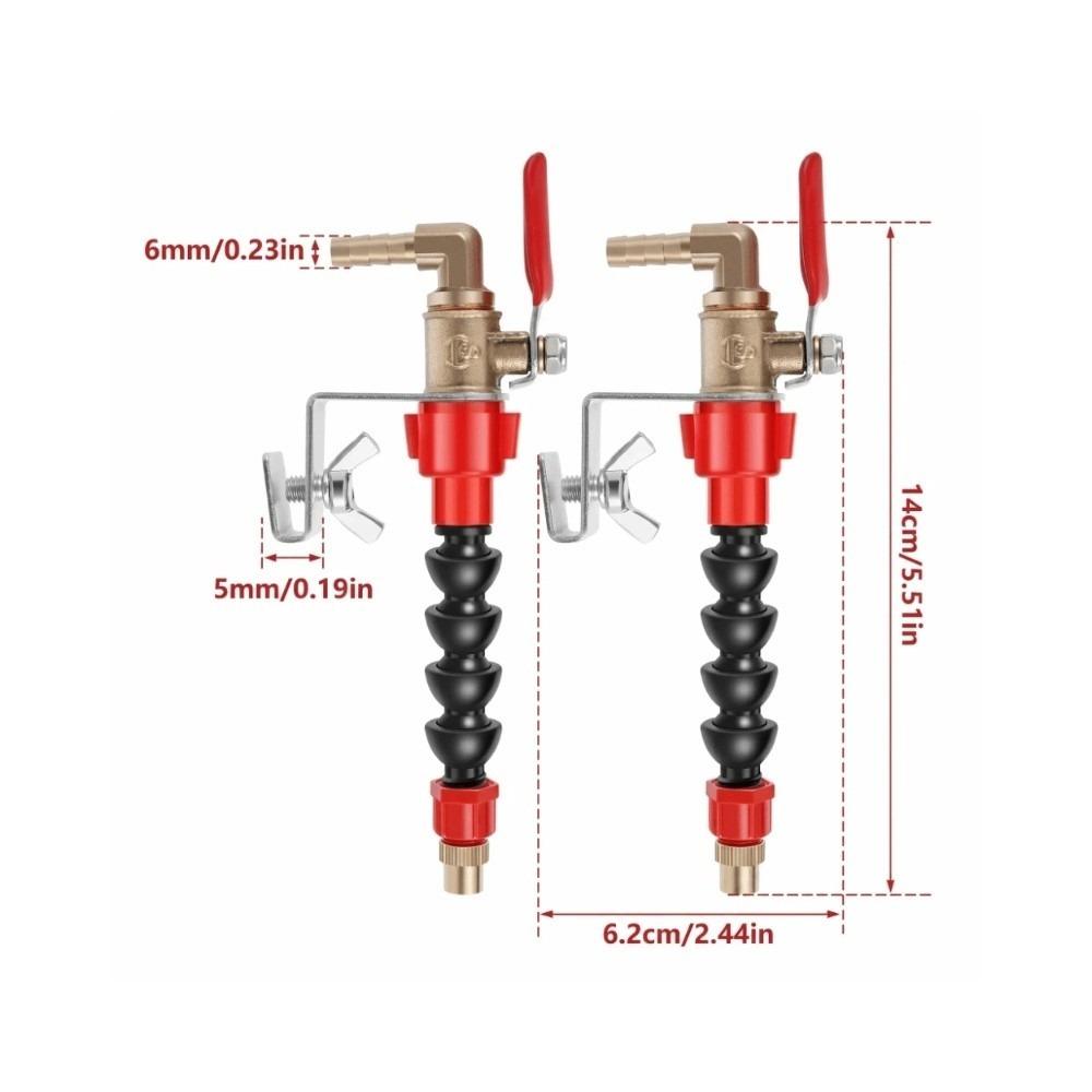 2pcs Nozzle Cutting Machine Misting System Waterproof Water Sprayer Coolant Misting Marble Cutting