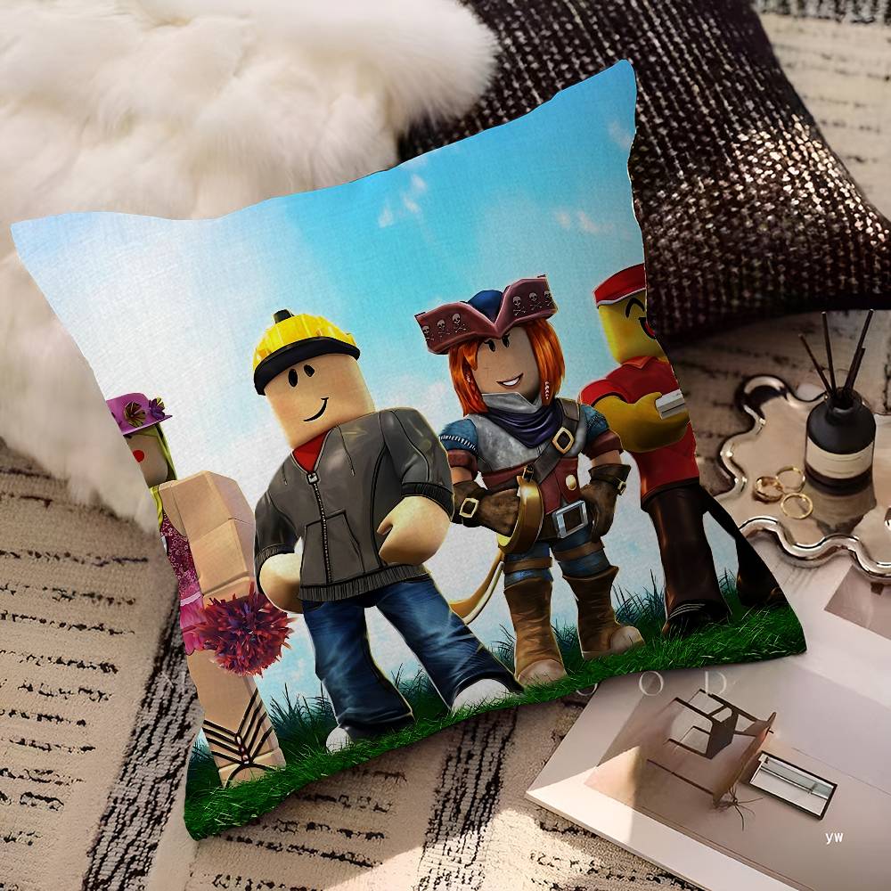 Hot Game-R-Robloxs Cushion Cover Pillow Cover Decor Pillowcase Printed Cushion Case For Couch