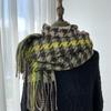 Matching Scarf Women's Autumn and Winter New Imitation Cashmere Fringed Shawl Korean Version Warm and Thickened Scarf