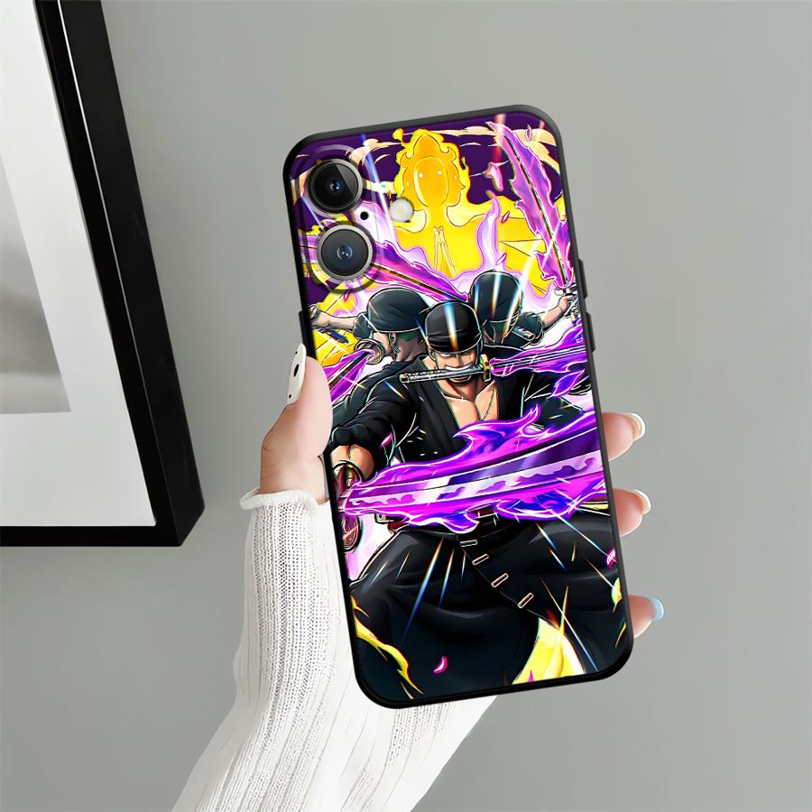 Чехол для телефона One Piece Zoro для iPhone 14 13 Mini 7 8 15 Plus 12 17 16 Pro Max X XS XR SE 11 17Air