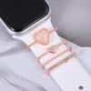 Fashion Smart Watch Bracelet Strap Decorative Charms Metal Charms Diamond  Ring Band Ornament