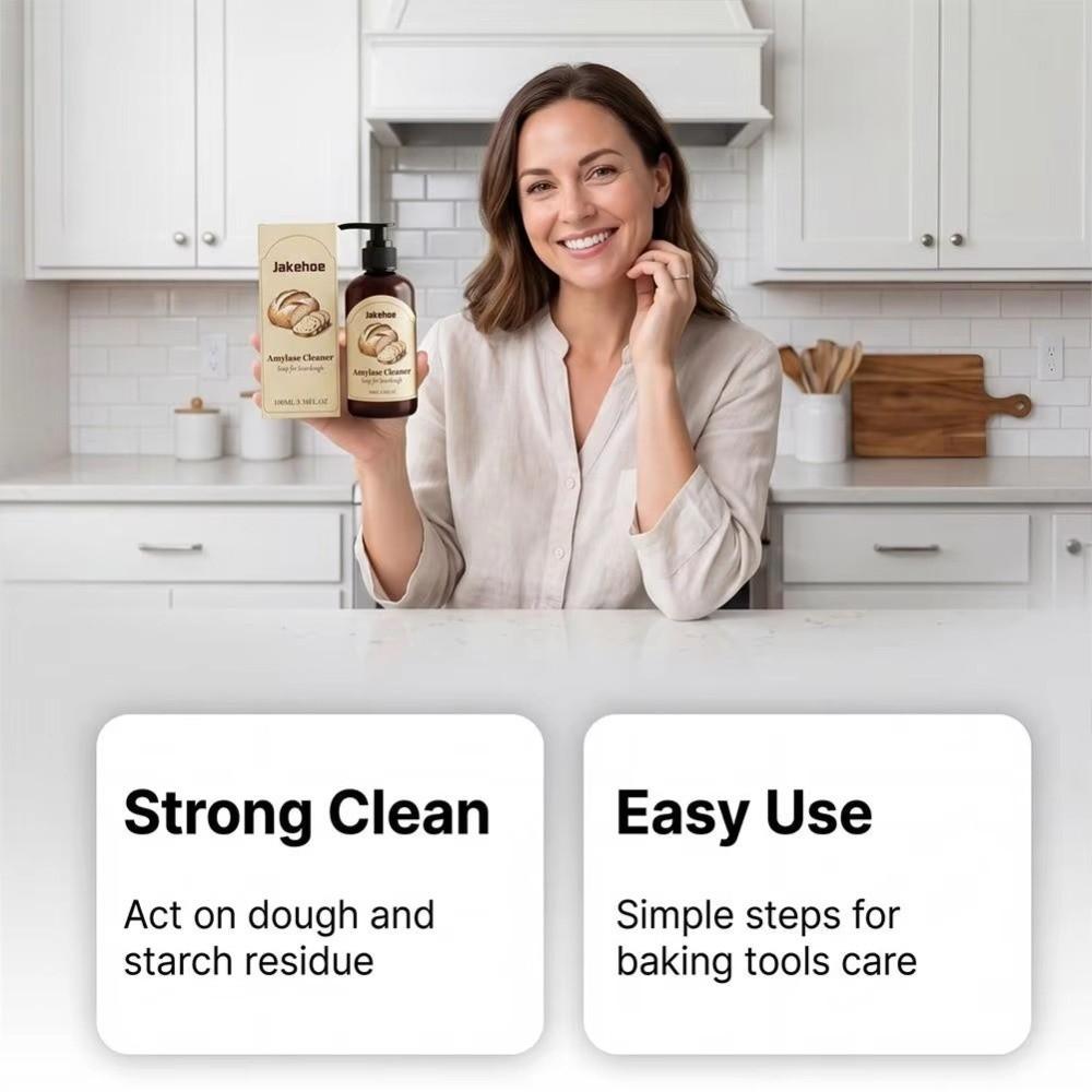 Dough Residue Remove Dishes Cleaning Agent 100ML Sourdough Enzyme Soap for Kitchen
