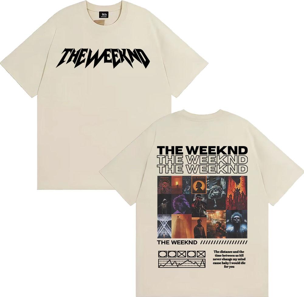 The Weeknd After Hours Til Dawn Album Cover Tee Shirt Men Women Harajuku Fashion Gothic T-shirt High Quality 100% Cotton T Shirt