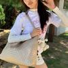 Плетеное вручную ведро большой вместимости, сумка подмышку, женская высококлассная деловая, портативная на плечо, модная универсальная сумка-тоут