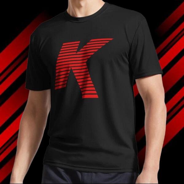 Men's and Women's T-shirts K Gradient Electric Symbol