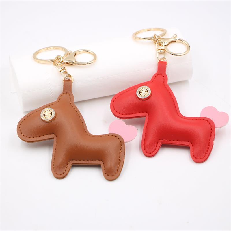 Модный Милый Лошадь Сердце Хвост Пони ПУ Кожа Брелок Подвеска Цепочка для Телефона Подвеска для Сумки Украшение для Рюкзака Аксессуар Подарок