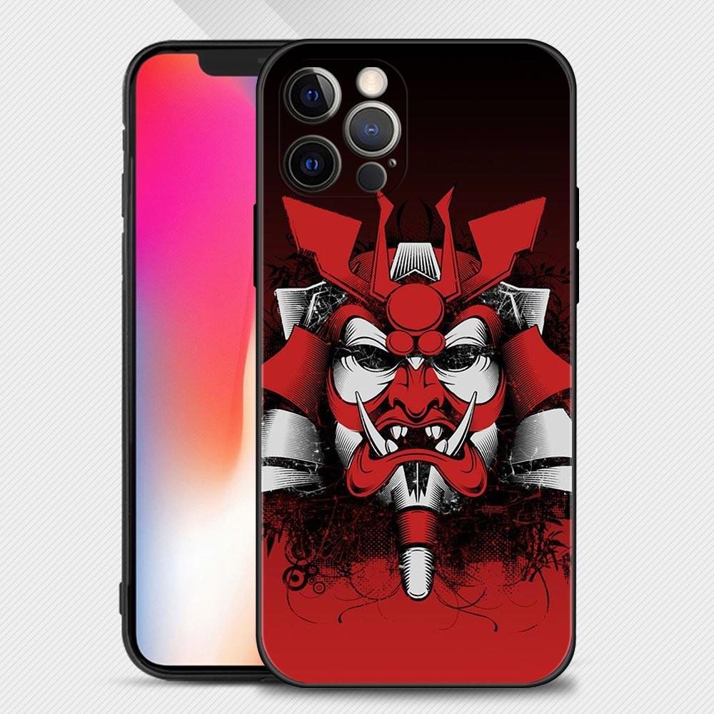 Чехол с маской самурая японского самурая для Apple iPhone 14 13 12 11 Pro Max Mini XS Max XR X 7 8 6 6S Plus, чехол для телефона