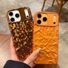 Роскошный Электролитическое Покрытие Матовый 3D Морщинки Чехол Для Телефона Для iPhone 17 16 15 14 Pro Max Air 13 Оловянная фольга Рябь Мягкий Противоскользящий Чехол