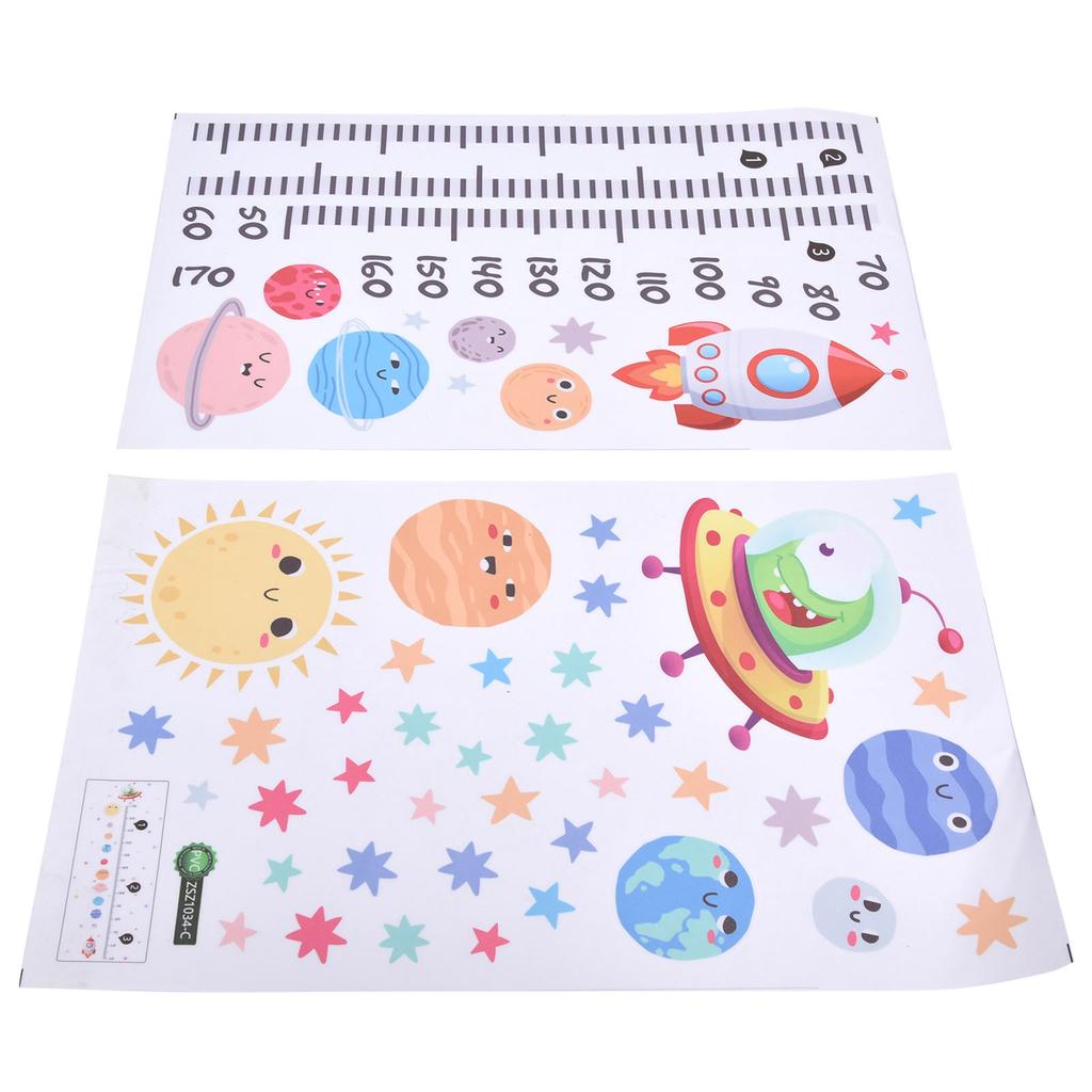 Wall Stickers PVC Material SelfAdhesive Spaceship Cartoon Wall Sticker for Home Living Room