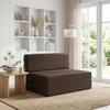 Folding Sofa Bed Taupe 70 x 72 x 60 cm Fabric