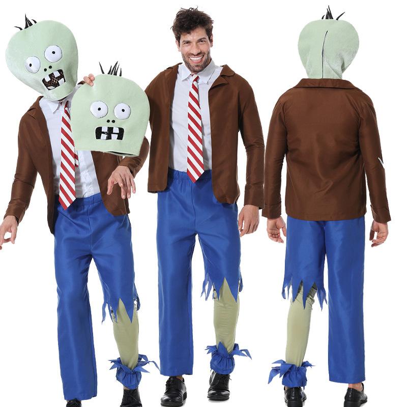 Plants vs. Zombies Halloween Boys & Girls Cartoon Adult Kids Hoodies Costumes Performance Costumes