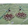 Pink Kundan Austrian Diamonds & Beads Dangle Ethnic Earrings For Women