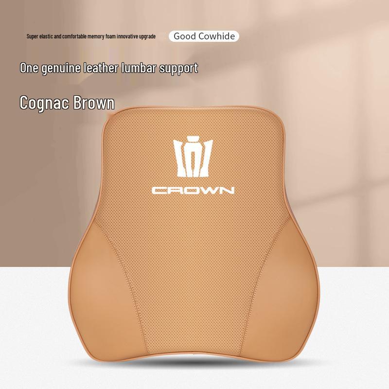 Genuine Leather Headrest & Neck Support for Toyota Crown Land Cruiser