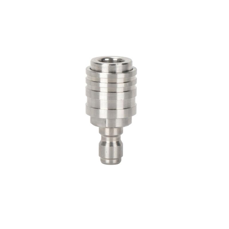 Stainless Steel Self Locking 1/4 Quick Connect Male Connector for MotherType Systems in Automotive and Industrial Settings