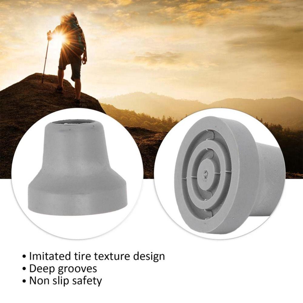 2Pcs Replacement Cane Tips Covers Elder Crutch Pads Trekking Pole Durable Crutches Foots  Crutches