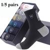 1/5 Pairs Men Sweat-absorbing and Deodorizing Socks Men's Casual Daily Mid-Tube Socks Printed Shield Pattern Socks Sports Socks
