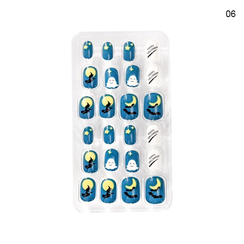 24PCS Nail Tips Reusable Nails Art Detachable Full Cover Fake Nails Press on Nails False Nail Tips