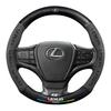 UKXU2 Car Carbon Fiber Suede Steering Wheel Cover For Lexus ES200 ES260 ES300 RX300 LS500h GS300 IS250 IS300 CT200h LX570 GX NX UX RZ