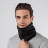 Couple's Autumn Winter Warm Double-layer Thicken Warm Neck Gaiter Men's and Women's Solid Color Fleece Lined Thermal Neck Warmer
