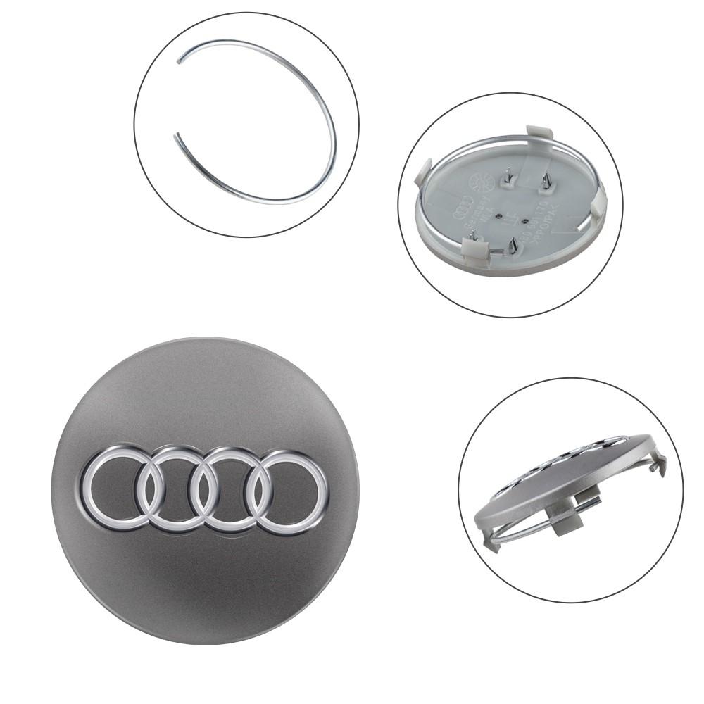 For Audi A4 4pcs 59MM Car Styling Badge Wheel Center Hub Cap Rim Caps For Audi A4 B5 B6 B7 A1 A3 8P 8L A6 C5 C6 A5 A7 A8 Q3 Q5 Q7 TT S3 S6 S