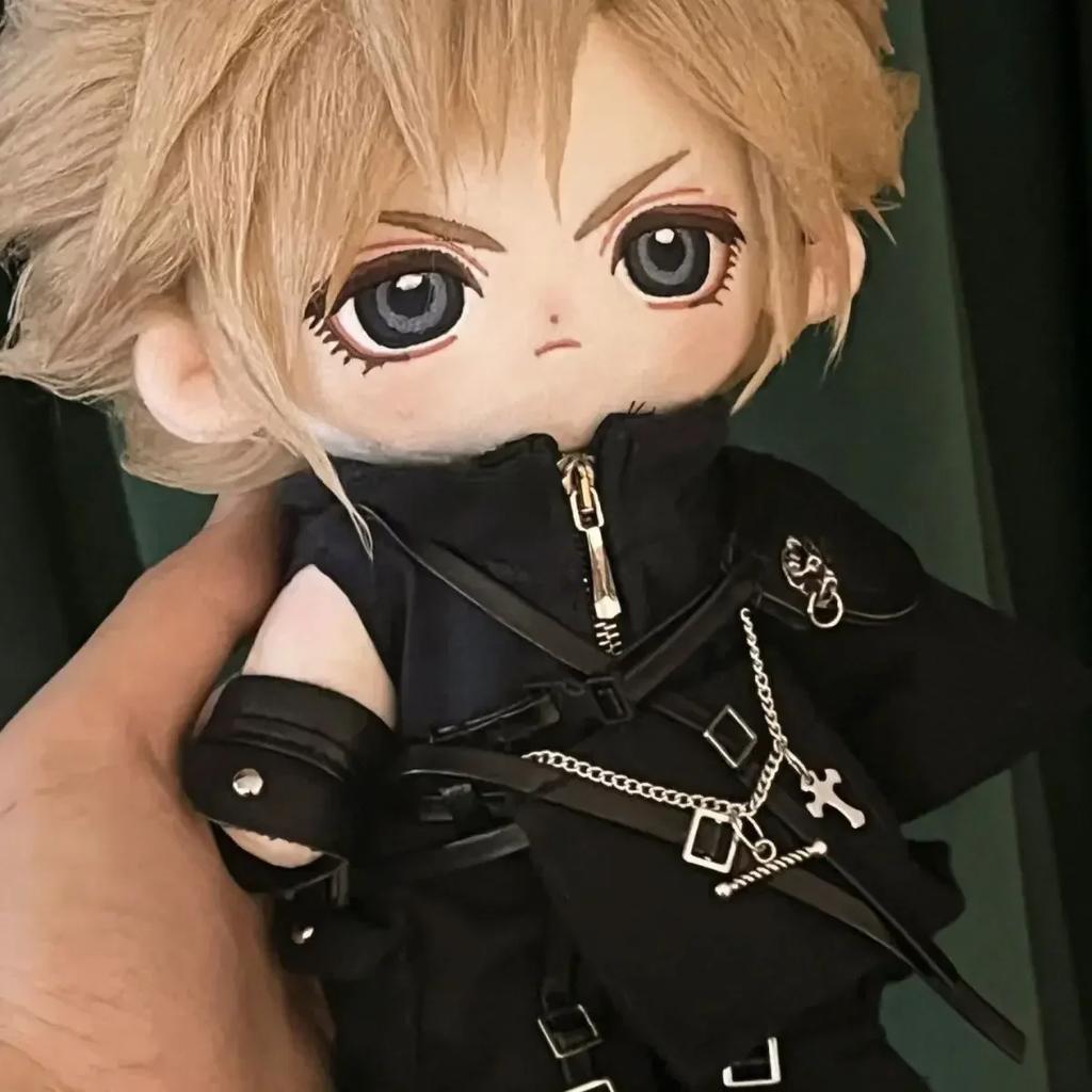 Аниме Роль Клауд Страйф Мягкая 20см Плюшевая Кукла Красивое Тело Наряжаться Хлопковая Набивная Плюшевая Игрушка Подушка Милый Рождественский Подарок