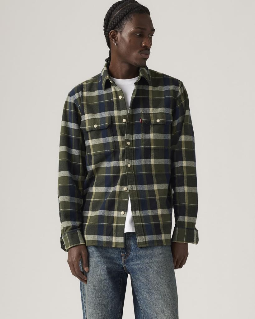 Levi's JACKSON WORKER Рубашка в клетку Рабочая с длинным рукавом Мужская 19573-0288 S