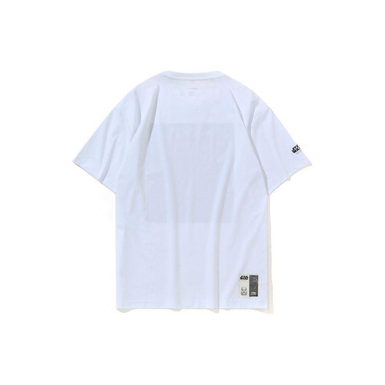 Li-Ning Disney Collaboration Series Printed Loose Round Neck Short Sleeve T-Shirt Men Tops White AHSP737-6