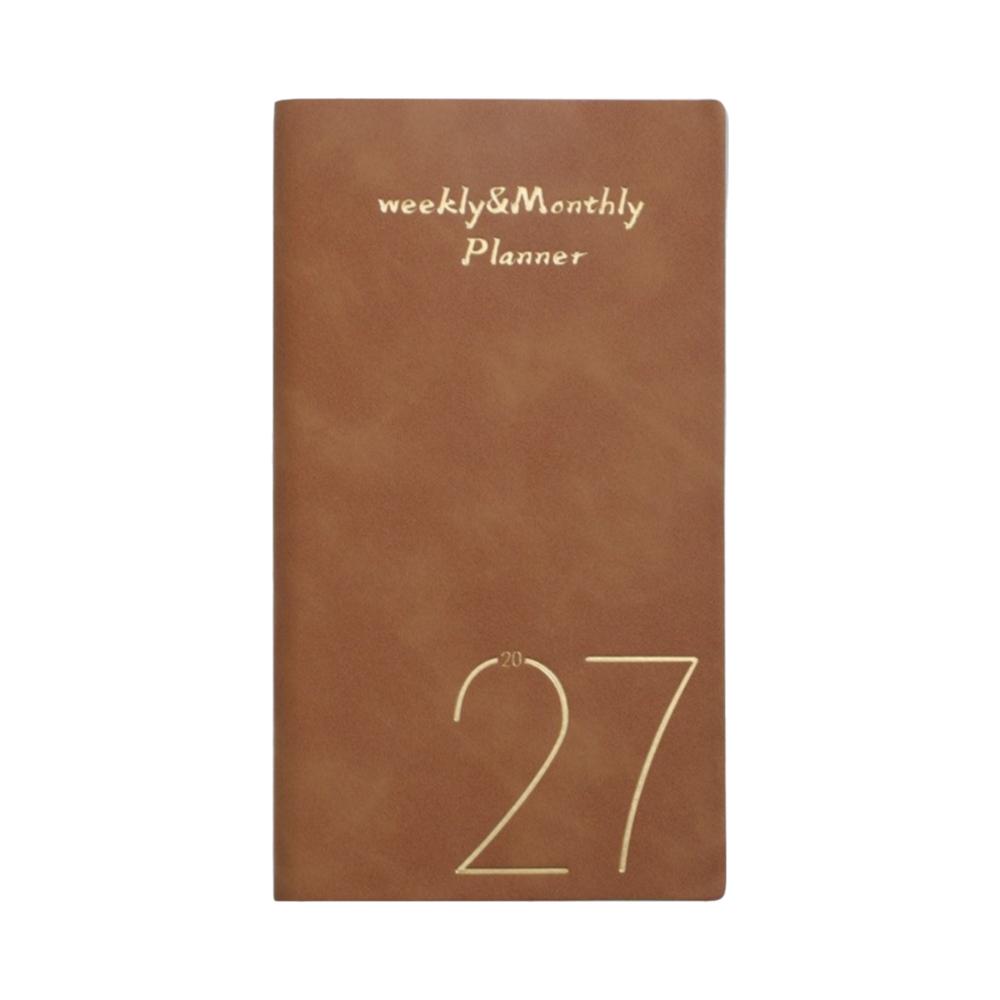 Daily Planning 2027 A6 Planner Notebook Portable Daily Planner New PU Notebook School Supplies