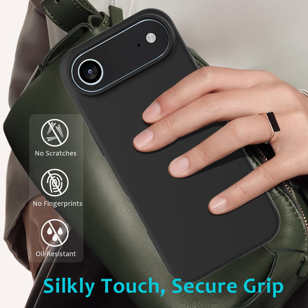 Простой чехол для телефона из жидкого силикона для IPhone 17 Air 16 15 14 13 12 Pro Max 17Pro Противоударная задняя крышка Чехол Capa