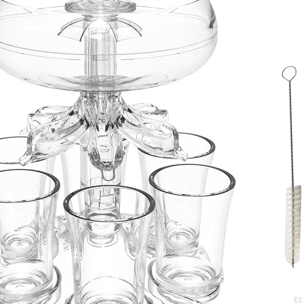 6 Стеклянный диспенсер, маленький, прозрачный, многоразовый, автоматический