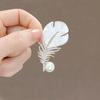 Feather Brooch Pins For Women Party Wedding Gifts Clothing Accessories