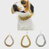 Pet Gold Collar Jewelry: Stylish Gold Chains for Dogs and Cats, Including Pugs, French Bulldogs, and More.
