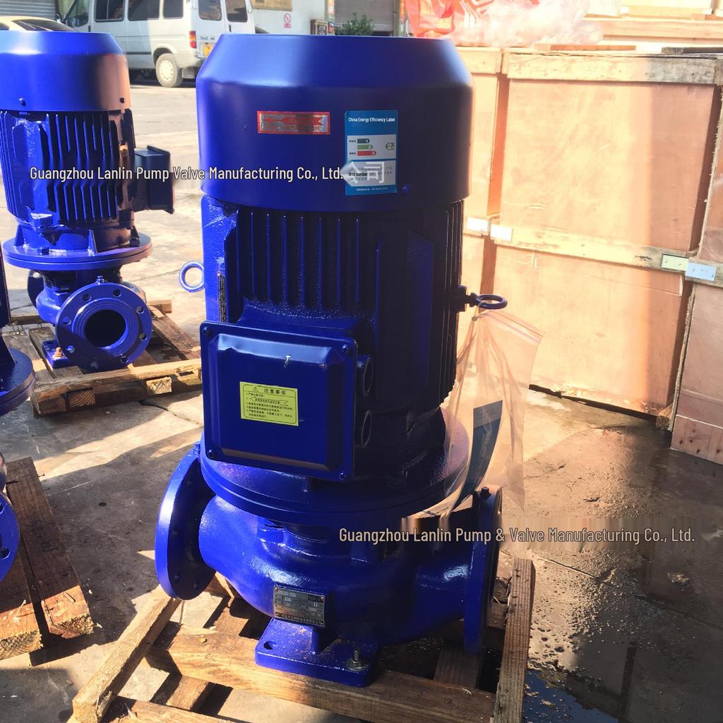 Three-Phase ISG40-200A Vertical Centrifugal Pump: 3kW Industrial Booster for Hot/Cold Water Boilers