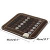 AC220V 60Hz Jade Massage Heating Mat Seat Pad Infrared Tourmaline Stone Pain Relief Relax Mat Therapy Back Shoulder Leg Muscle Body