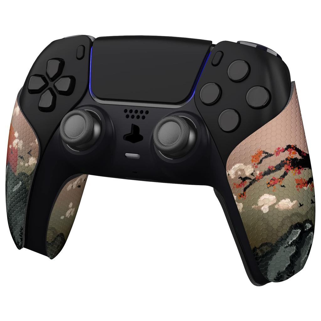 eXtremeRate PlayVital Grip for PS5 Professional Textured Soft Rubber Pad Handle Grip Sticker for PS5 Controller and Non-Slip Sweat-Absorbent