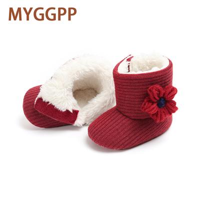 MYGGPP элегантные детские сапоги с цветочным узором, детские сапоги, зимние сапоги, детская обувь, обувь для малышей, хлопковые сапоги