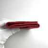 Used CHANEL Matelasse Bi-fold Wallet Red with Box and Dust Bag