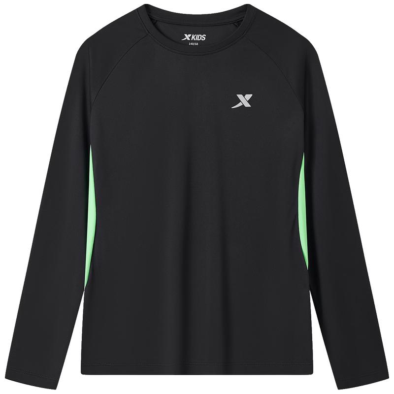 Xtep Детская быстросохнущая спортивная футболка с длинным рукавом