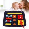 Toddler Busy Board Cultivate Concentration Color Cognition Sensory Board for Fine Motor Skill Autist