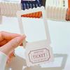 10Pcs Diy Film Ticket Root Bookmark Slideshow Transparent Card Peripheral Reflective Film Glowing Retro Reverse Film Movie
