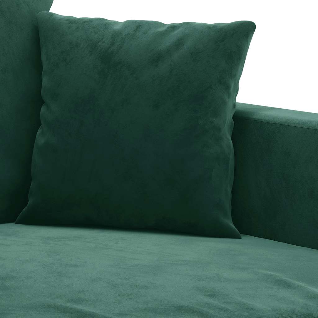 2 Seater Sofa Dark Green 120 cm Velvet