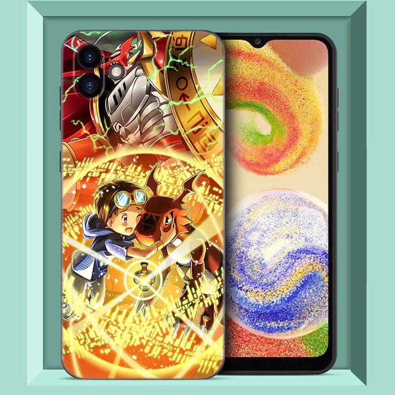 Цифровой монстр Digimon черный силиконовый чехол для телефона Samsung Galaxy A01 A03 Core A04 E A02 A05 A10 A20 A21 A30 A50 S A6 A8 + A7