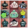Vale Fall Winter Eagle Letter Print Loose Fit Hooded Cardigan Sweatshirt Men Women High Street Casual Outerwear
