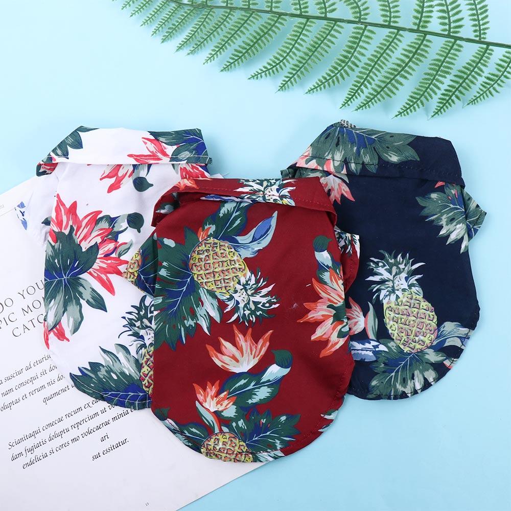 Floral Chihuahua for Small Large Dog Summer Clothing Cat Clothes Pet Vest Dog Shirts Pet Products