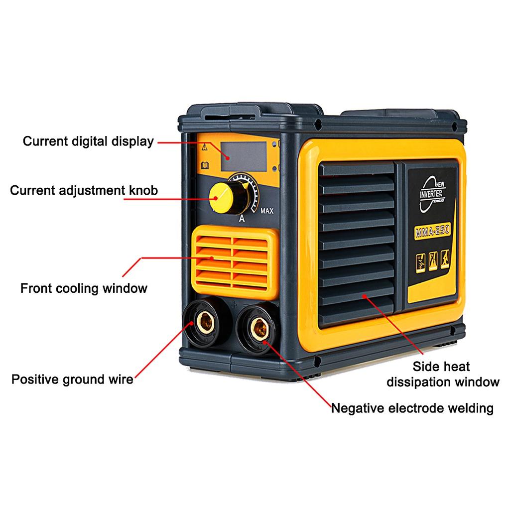 220V Arc Inverter IGBT Digital Electric Welding Machine Display MMA250 Welding Machine for DIY Welding
