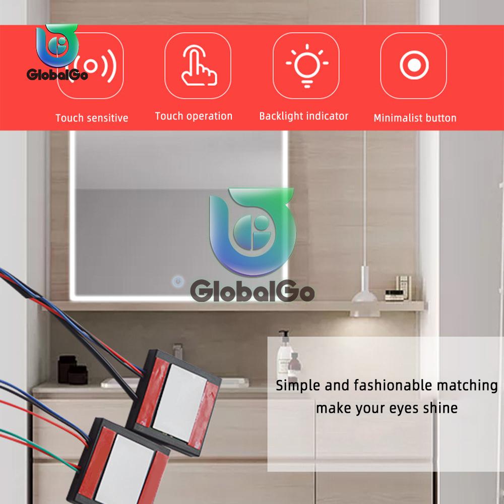 5-12В Зеркало для ванной Комнатный сенсорный выключатель для светодиодной подсветки Зеркальная фара Для интерьера ванной комнаты Умный домашний выключатель