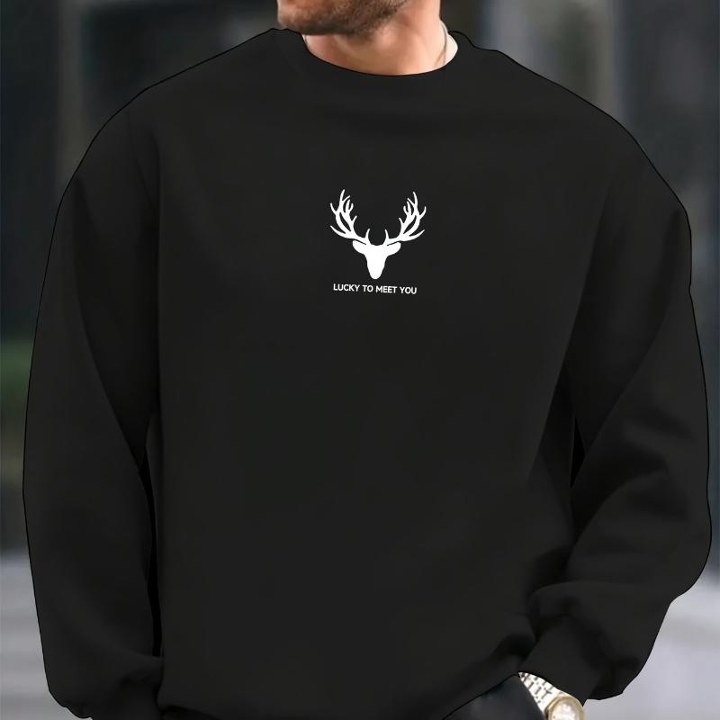 Slim Fit Crew Neck Sweatshirt, Stretch Fabric-Polyester-Elastane, Wrinkle-Free Business Casual